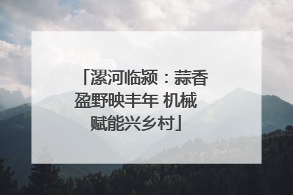 漯河临颍：蒜香盈野映丰年 机械赋能兴乡村